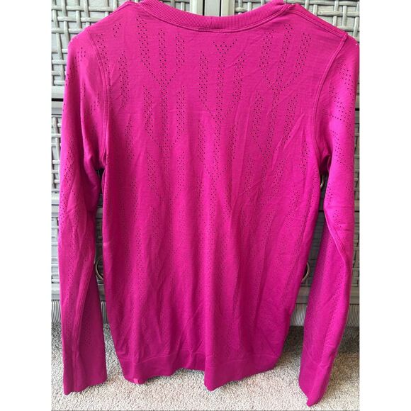 NWOT LULULEMON swiftly breathe long sleeve fetching lines, $88 Sz 4, F30 - Picture 5 of 7